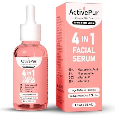 UPTOWN LA 4IN1 Super Skin Glowing Serum | 5% Niacinamide, 30% Vitamin C 10%, Vitamin E 10% & HA | 30 ml